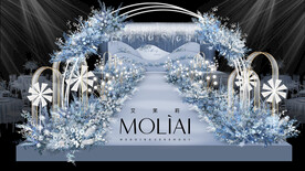 蓝色婚礼效果图