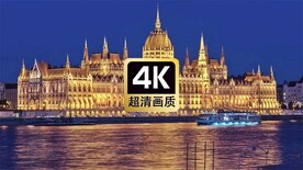 夜空中的金色建筑