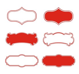 中国风中式花纹古典边框文本框