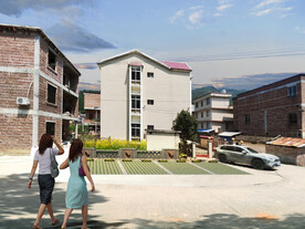 乡村停车场效果图