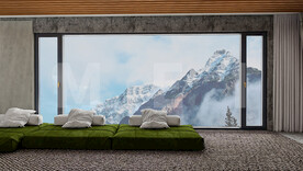 平开门场景效果图