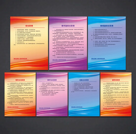 学校职责 制度展板