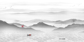 水墨山水画