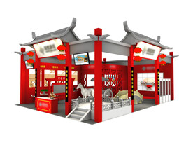  中式展览3d模型