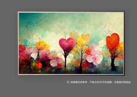 现代抽象艺术北欧厚肌理装饰画