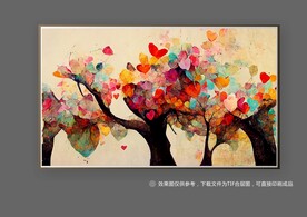 现代抽象艺术北欧厚肌理装饰画