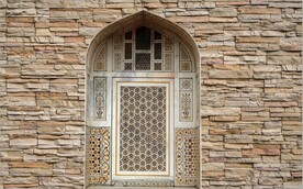 3D欧洲拱门建筑背景墙