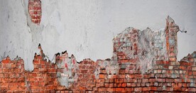 复古斑驳红砖水泥墙背景墙壁画