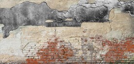 复古斑驳红砖水泥墙背景墙壁画