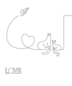 高清分层透明底推拉门打印图