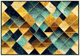 现代简约几何图形艺术地毯地垫