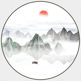 抽象山水画