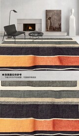 欧现代简约几何线条轻奢地毯