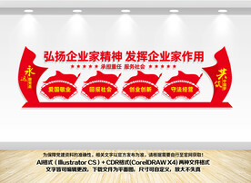 弘扬企业家精神文化墙