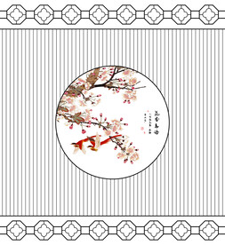 高清分层透明底推拉门打印图