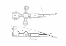 古代墓室地道平面图
