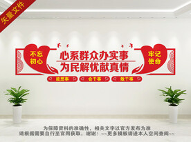 社区服务文化墙