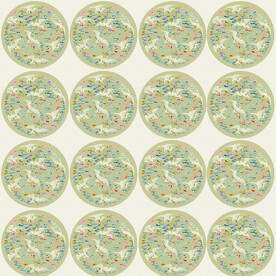 白鹤八团云鹤纹