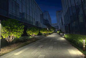 小区园林景观夜景