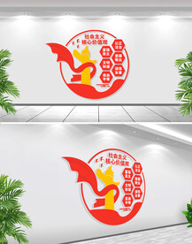 社会主义核心价值观文化墙