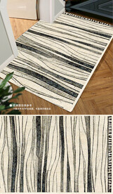 欧式复古轻奢花纹地垫地毯