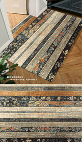 欧式古典高贵复古花纹地毯地垫