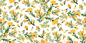 黄色花朵小碎花