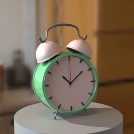 马卡龙闹钟场景3D