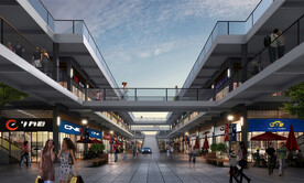 汽配城内街效果图