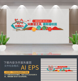 校园廉洁文化墙