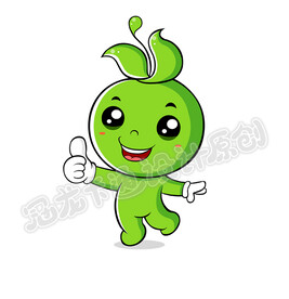 卡通绿豆精灵全新版