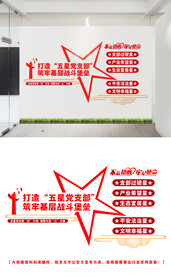 五星党支部文化墙