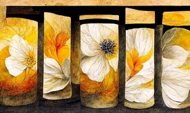 现代北欧抽象植物花卉地毯地垫