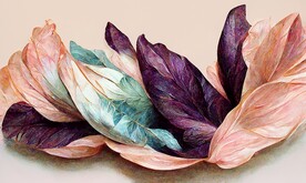 现代北欧抽象植物花卉地毯地垫