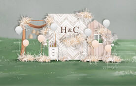 户外婚礼迎宾区