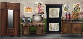 复古怀旧80后90后童年背景墙