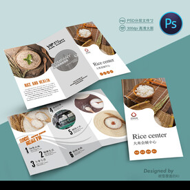 大米三折页
