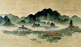 新中式山水艺术风景装饰画