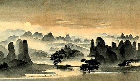 中国风现代创意山水装饰画