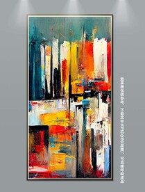 北欧现代艺术轻奢抽象肌理装饰画