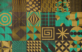 几何图案色块地毯