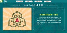 鄂伦春族象征图案云卷纹