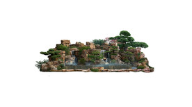 黄石 塑石 假山PSD