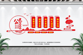 公民道德规范文化墙