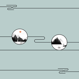 高清分层透明底推拉门打印图