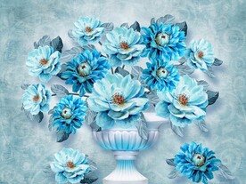 花瓶花卉复古装饰画