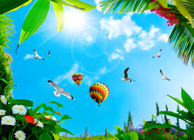 蓝天白云软膜天花