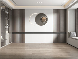 现代卧室 空场景