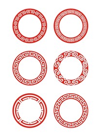 中式花纹中国风古典边框标题框