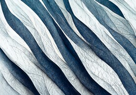 蓝色极简轻奢几何客厅地垫地毯